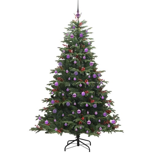 VidaXL Umjetno božićno drvce Zelena 210 cm PVC i Metal i Plastika Slike