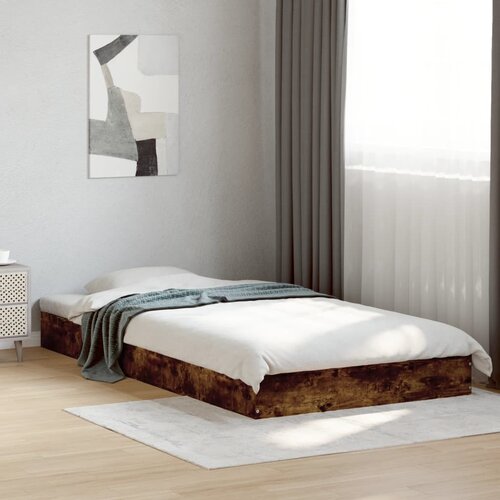 Furnova Posteljni okvir brez vzmetnice hrast 90x190 cm inženirski les, (21935073) Slike