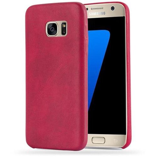 Cadorabo Case, združljiv s Samsungom v Vintage Red - Hard Case Protective Cover iz imitacijskega usnja, (20565742) Cene