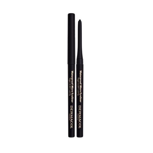 Dermacol Waterproof Micro Eyeliner vodootporno olovka za oči 0,3 g nijansa 01 Slike