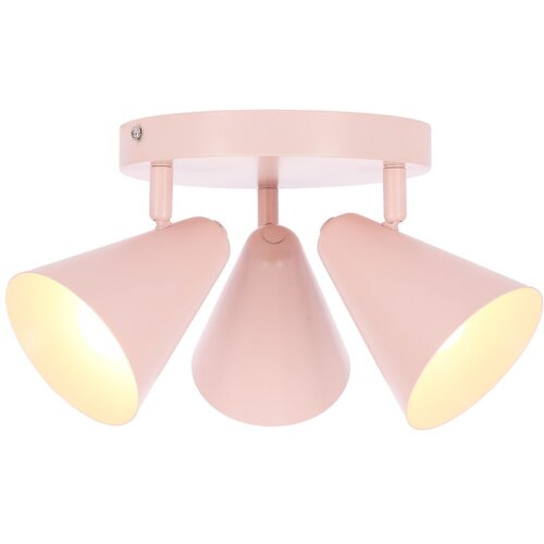 Candellux Lighting svetlo rožnata stropna svetilka s kovinskim senčilom 34x34 cm amor Cene