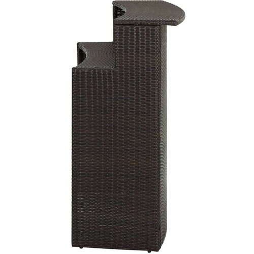 Poli vrtni barski stol smeđi 120 x 55 x 110 cm od poliratana Slike