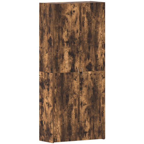 vidaXL Ormar za cipele Dimljeni hrast 80x35,5x180 cm Konstruirano drvo Cijene