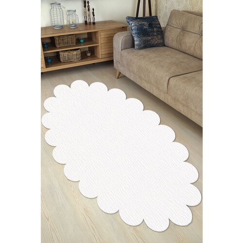 Conceptum Hypnose tepih ellipse daisy, 150x230 cm, beli Cene
