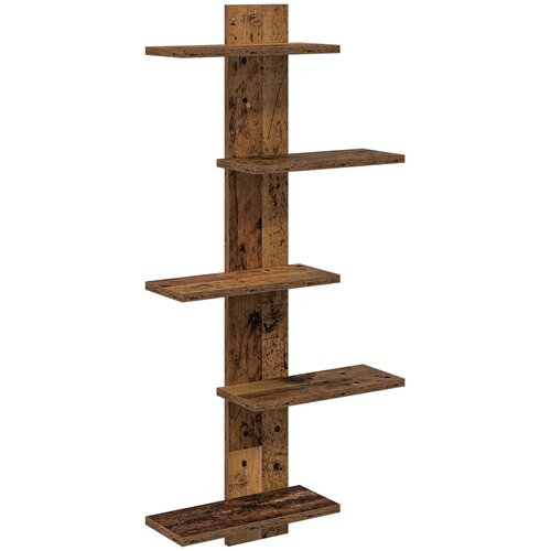  Floating polica za zid Staro drvo 48,5 x 15 x 101 cm Slike