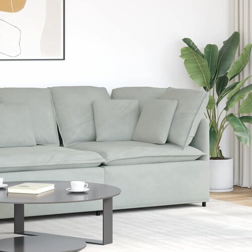  Modularna sofa Kutni modul s jastucima svijetlo siva 100 cm Cijene
