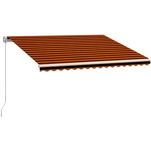 Tenda na ručno uvlačenje 450 x 300 cm narančasto-smeđa Slike
