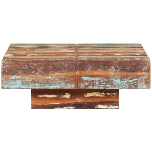 Maison Chic Klubska mizica - kavna mizica - Nizka mizica 80x80x28 cm trden predelan les, (21754218) Cene