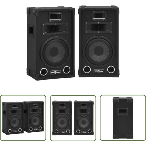 The Living Store Profesionalni pasivni odrski zvočniki 2 kosa 800 W črne barve - Pasivni Hifi Odrski Zvočnik, (21738505) Cene