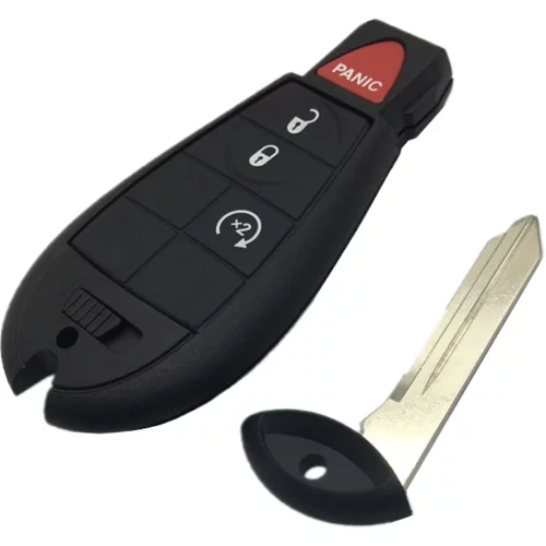 INF Inteligentna prevleka za avtomobilske ključe z gumbom 3+1, združljiva s Chryslerjem Black, (21247463)