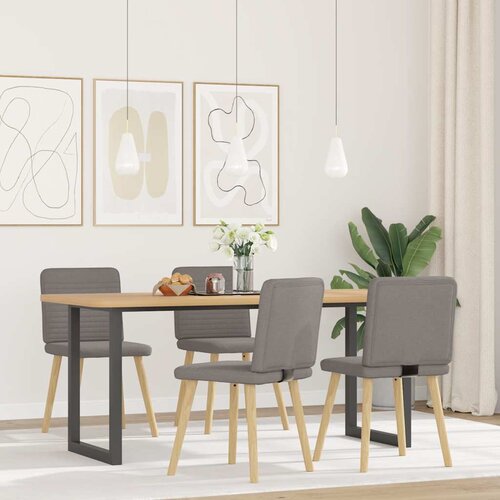 Maison Chic Jedilni stoli - Vzorci stoli 4 kosi taupe blago A938, (22031834) Slike
