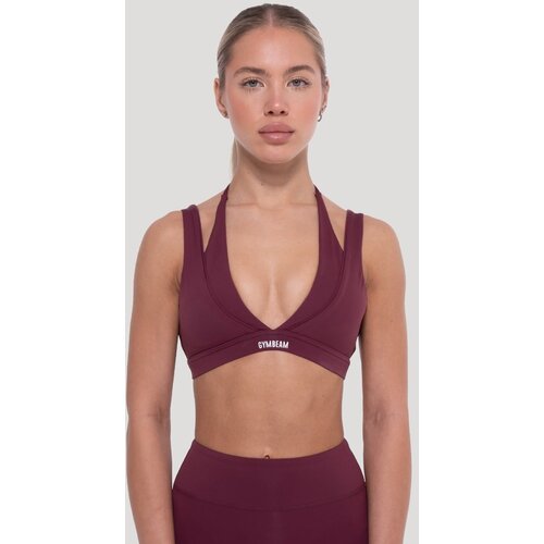 GymBeam Sportski grudnjak Flow Wine XS Slike