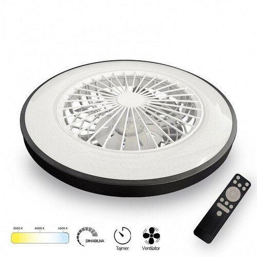 Bb Link PLAFONJERA LED VENT 48W CCT CRNA DIMABILNA YL FAN 02 Cene