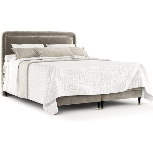 Maison de R&amp;ecirc;ve svjetlo smeđi boxspring krevet 180x200 cm dove &amp;ndash; Slike