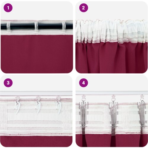 vidaXL Zavjese sa zavjesama 2 pcs Svijetlo siva 245 x 140 cm Poliester Cene