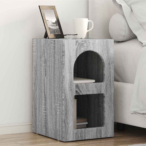  Noćni ormarić 2 pcs Siva Sonoma 29,5 x 33,5 x 50 cm Cene