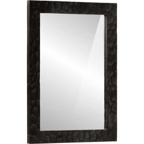 vidaXL kupaonsko ogledalo crno 50 x 70 x 2 5 cm od drva manga i stakla Cene