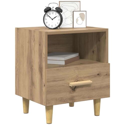VidaXL Noćni ormar s ladicama 2 pcs hrast artisan 40 x 35 x 47.5 cm Slike