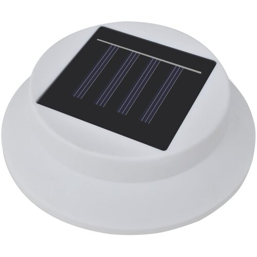  Vanjske solarne svjetiljke za ogradu 12 kom LED bijele Slike