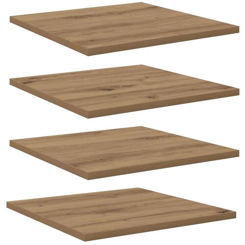 vidaXL Polica za knjige 4 pcs Rjava 40 x 40 x 1.5 cm Konstruiran les, (5000044970) Cene