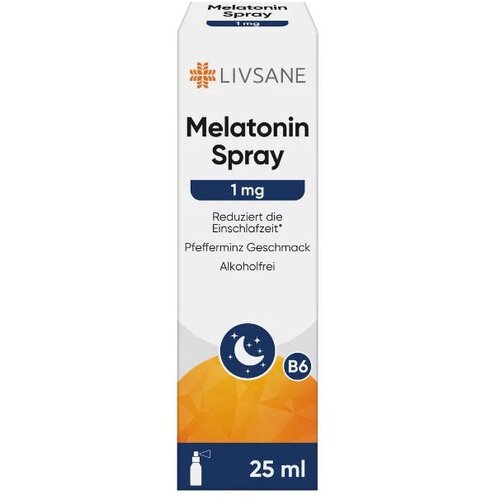 LIVSANE Melatonin u spreju, Menta, 1mg, 25ml Slike