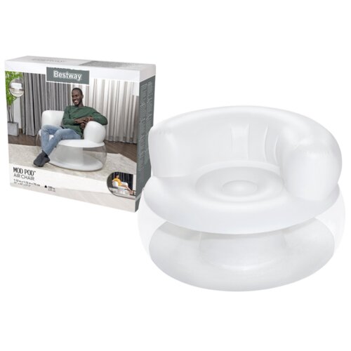 Bestway 75138 fotelja na napuhavanje 112 x 112 x 70 cm, bijela Cijene