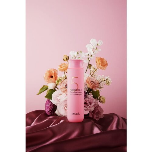 Masil 5 Probiotics Color Radiance &amp;scaron;ampon za za&amp;scaron;titu boje s visokom UV za&amp;scaron;titom 300 ml Slike