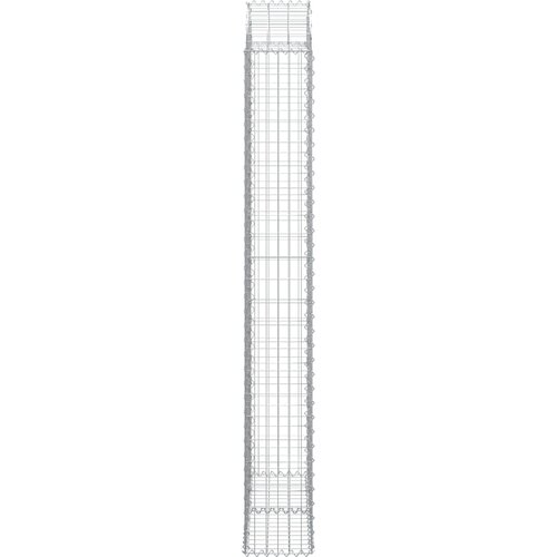  Gabionska ko&amp;scaron;ara s lukom 100x30x220/240 cm pocinčano željezo Slike