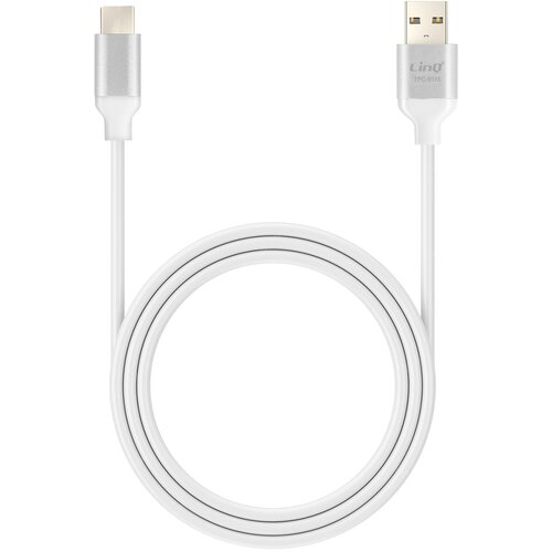 LINQ Kabel USB v USB C, hitro polnjenje, 3 A, sinhronizacija, dolžina 1,5 m, Srebrna, (5000220181) Cene