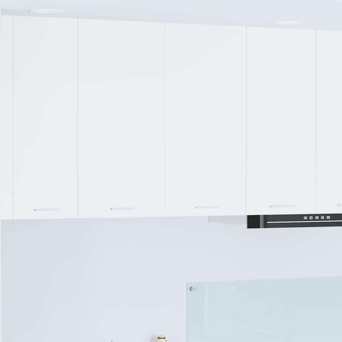 vidaXL Viseča omarica Riga Bela 80 x 31 x 80 cm Konstruiran les Cene