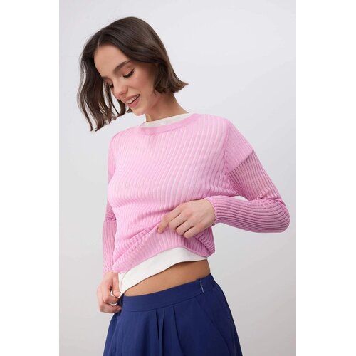 TRENDYOLMILLA Ženski džemperi TWOSS26KZ00009, Roze Cene