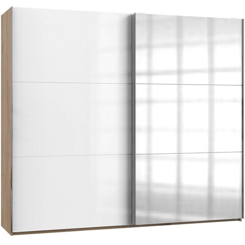 Modern Living Omara Z Drsnimi Vrati Level 36 D, Bela, Barva Hrasta Cene