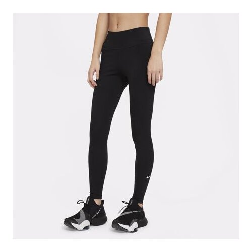 Nike Dri-Fit One Mid Rise Women&amp;#039;s Leggings, Black/White, (20486674-c535468) Slike