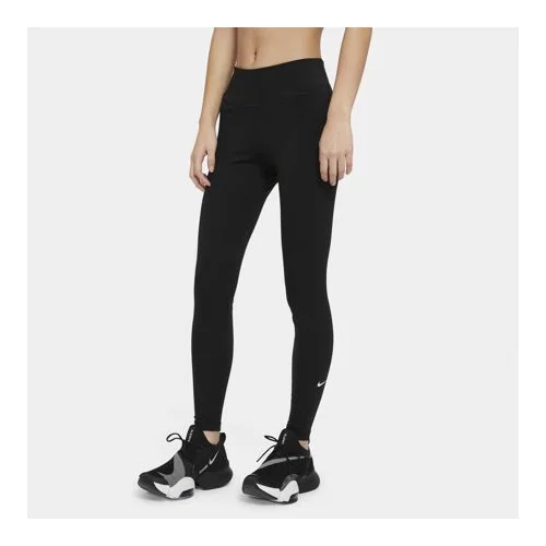 Nike Dri-Fit One Mid Rise Women's Leggings, Black/White, (20486674-c535468)