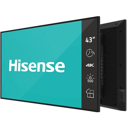 Hisense 43 inča 43DM66D 4K UHD 500 nita Digital Signage Display - 24/7 Operation televizor Slike