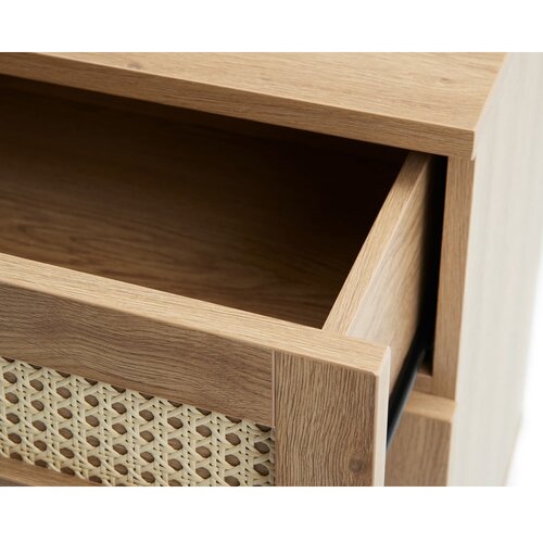 Unique Furniture Niska komoda u dekoru hrasta u prirodnoj boji 80x75 cm Pensacola &amp;ndash; Slike
