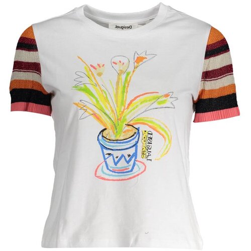 Desigual WOMEN'S SHORT SLEEVE T-SHIRT WHITE Cijene