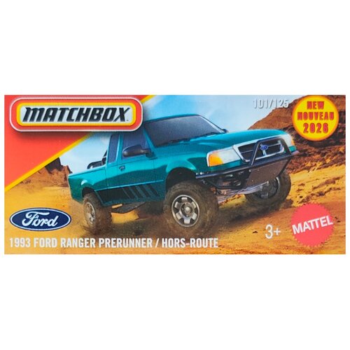 Mattel Matchbox: 1993 Ford Ranger Prerunner autić 1/64 u kartonskoj kutiji - Cene