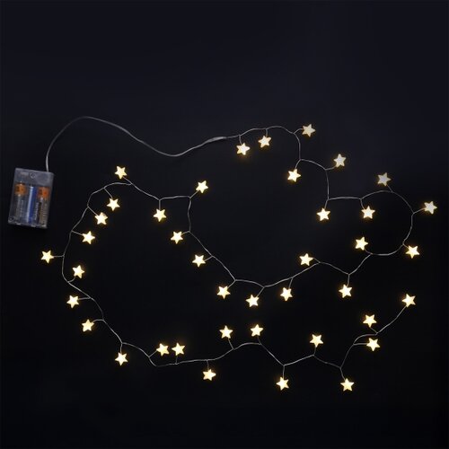  Brilagi - LED lanac 40xLED/3xAA 1,8m toplo belo zvezde Slike