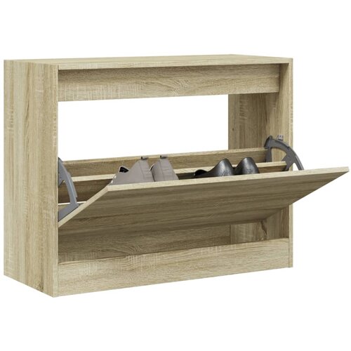 vidaXL Omarica za čevlje sonoma hrast 80x34x63 cm inženirski les Cene