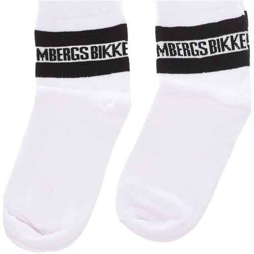 Bikkembergs Nogavice BK070-WHITE-BLACK Večbarvna Slike