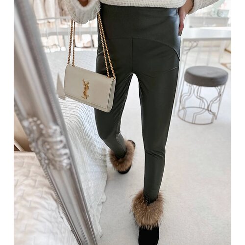 Gemre Green Matte Waxed Leggings Ronin Slike