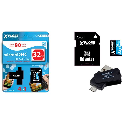 Xplore pomnilniška kartica XP1410 32GB U1 Cene