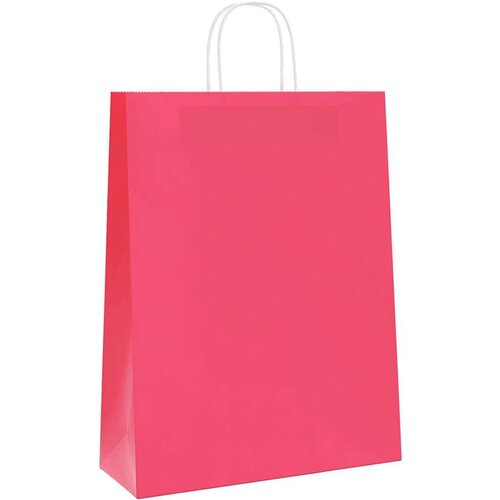  Papirnate vrećice 50 kom s ručkama ružičaste 32x12x42 cm Slike