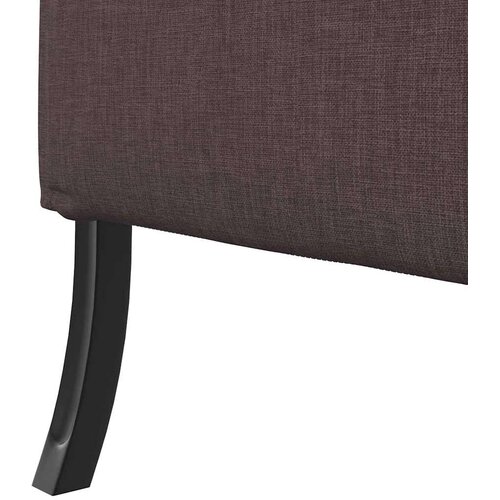 SOFA s visokim naslonom 101cm Tamno smeđa tkanina Slike
