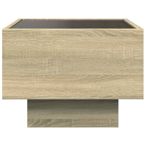  Noćni ormarić s beskonačnim LED boja hrasta sonome 40x40x30 cm Slike