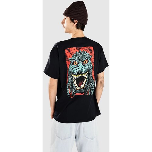 Santa Cruz X Godzilla Destroyer Stripes T-shirt black Cene