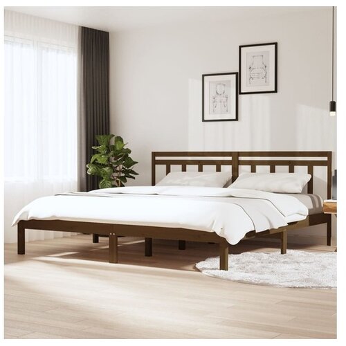  Okvir Za krevet od masivne borovine boja meda 200 x 200 cm Cene