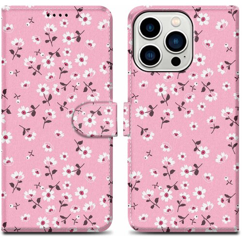 Cadorabo Ohi&amp;scaron;je, združljiv z Apple - Design Flower Rain &amp;scaron;t. 6 - Za&amp;scaron;čitni pokrov z magnetnim zapiranjem, funkcijo stojala in režo za kartico, (20603793) Slike