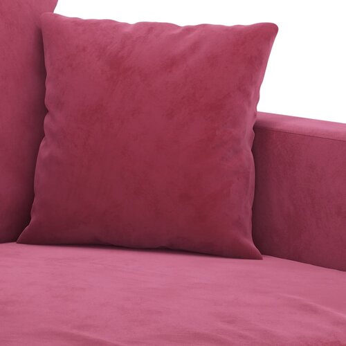  2-dijelni set sofa s jastucima crvena boja vina bar&amp;scaron;unasti Slike